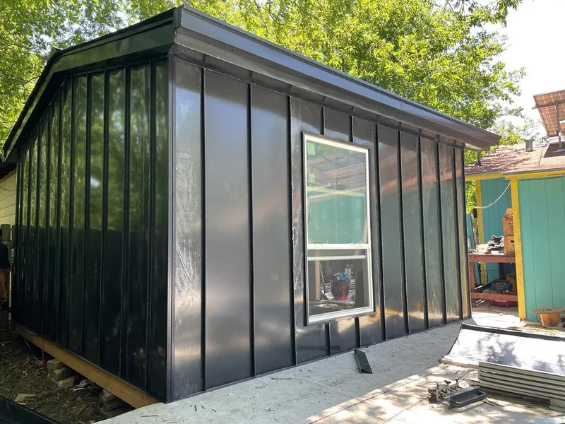 Black standing seam metal wall panels for Metal Roof Installation in Cave Creek